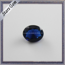 Gemme ovale bleu saphir pour bijoux